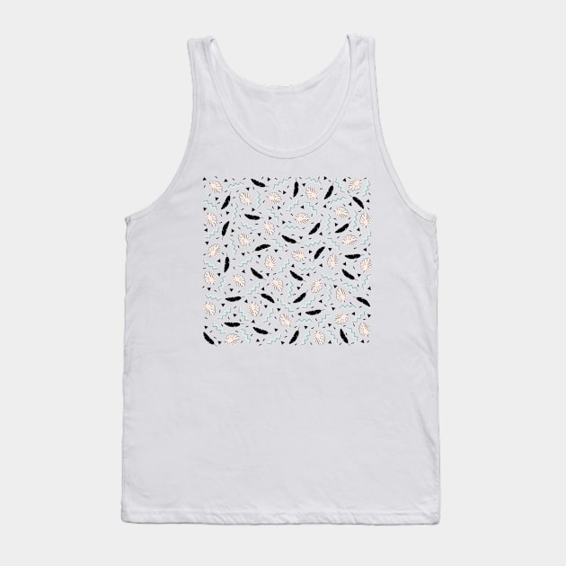 Black Shapes Tank Top by fivemmPaper